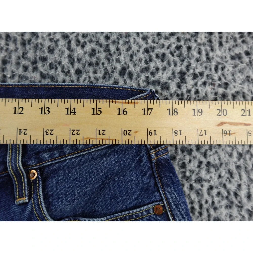 Levi's 501 Selvedge Cutoff Denim Shorts Blue Distressed Frayed Hem Men's Size 32